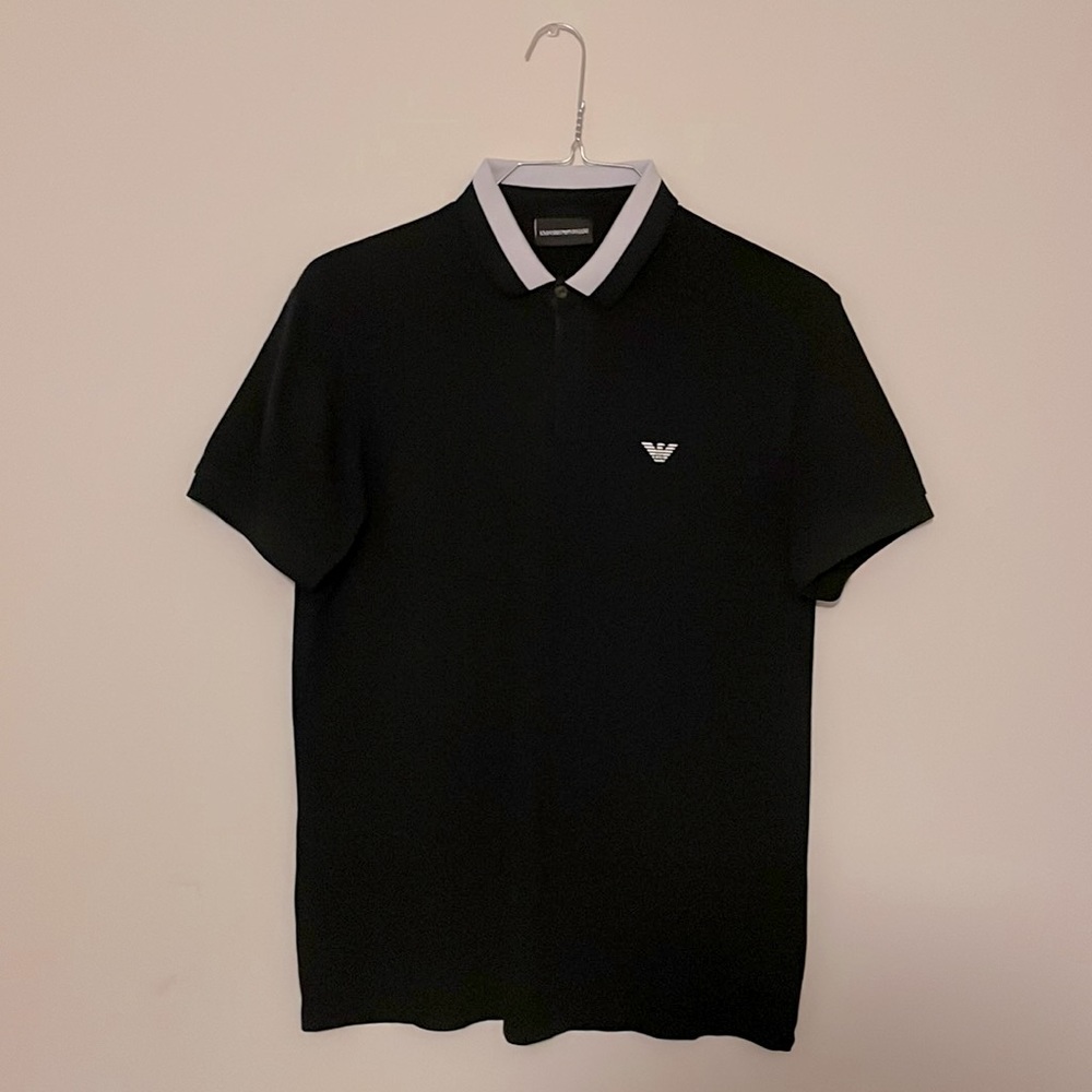 Emporio Armani Black Short Sleeve Tee Shirt